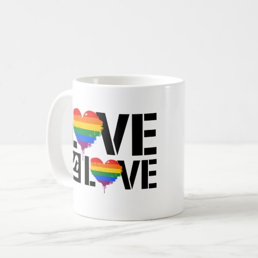 Liebe ist Liebe Kaffeetasse (Vorderseite Links)