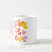 Liebe ist Liebe Kaffeetasse (Vorderseite Links)