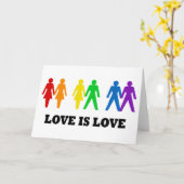 Liebe ist Liebe Karte (Gelbe Blume)