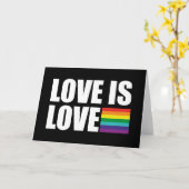 Liebe ist Liebe Karte (Gelbe Blume)