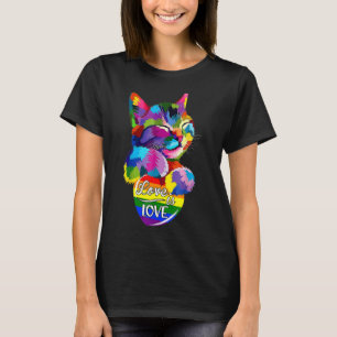 Liebe ist Liebe Katze Buntes Pride Lgbt Lgbt Tank