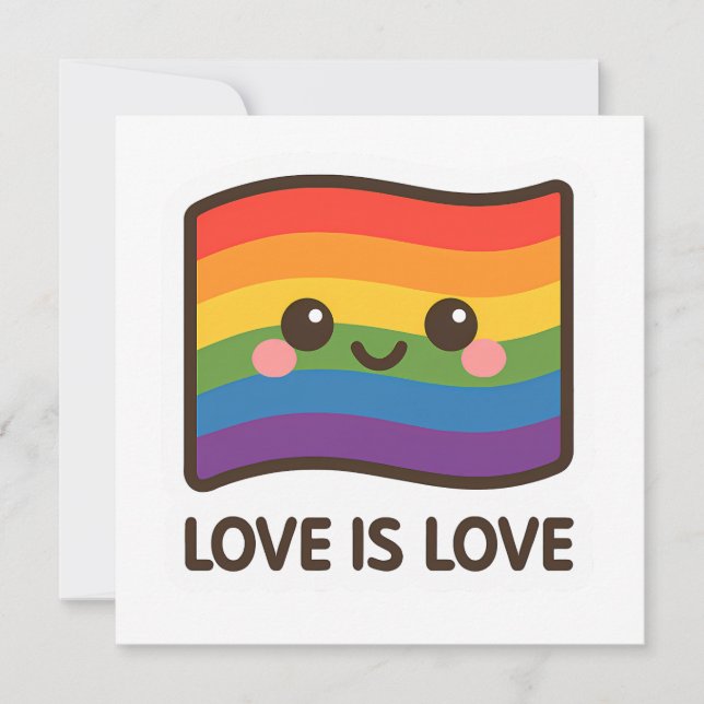 Liebe ist Liebe - Kawaii Rainbow Design (Vorderseite)