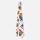 Liebe ist Liebe - Kawaii Rainbow Design Krawatte (Rückseite)