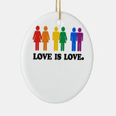 Liebe ist Liebe Keramikornament (Rechts)