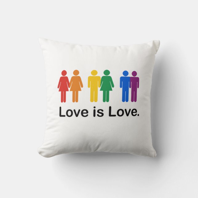 Liebe ist Liebe Kissen (Vorderseite)