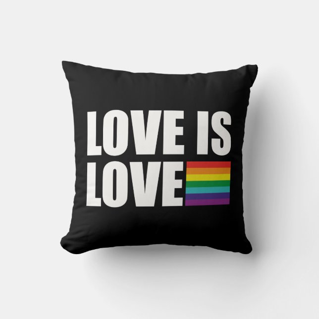 Liebe ist Liebe Kissen (Vorderseite)