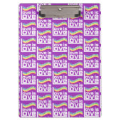 Liebe ist Liebe Klemmbrett (Vorderseite)