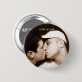 Liebe ist Liebe-Knopf Button (Vorne & Hinten)