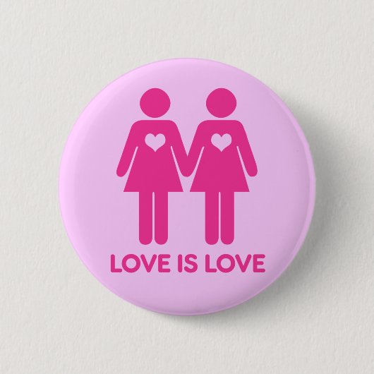 Liebe ist Liebe - Knopf Button (Vorderseite)