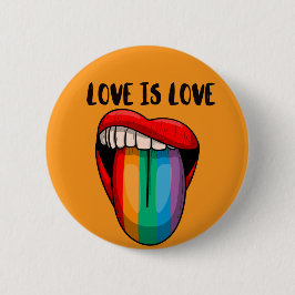 Liebe ist Liebe Knopf Button