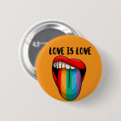 Liebe ist Liebe Knopf Button (Vorne & Hinten)