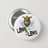 Liebe ist Liebe-Knopf Button (Vorne & Hinten)