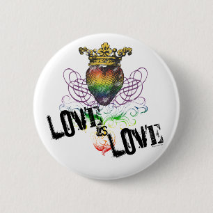 Liebe ist Liebe-Knopf Button