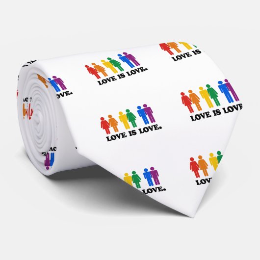 Liebe ist Liebe Krawatte (Gerollt)