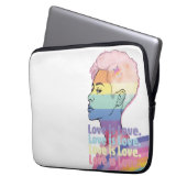 Liebe ist Liebe Laptopschutzhülle (Vorderseite Links)