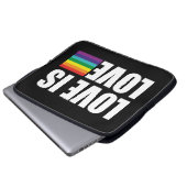 Liebe ist Liebe Laptopschutzhülle (Vorne Knopf)