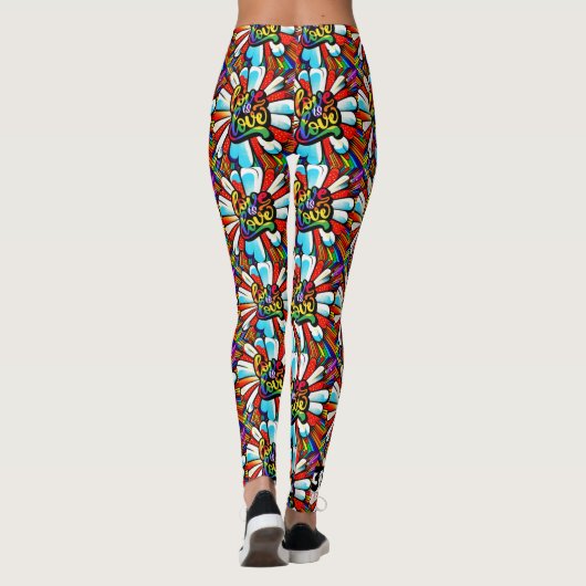 Liebe ist Liebe Leggings (Rückseite)