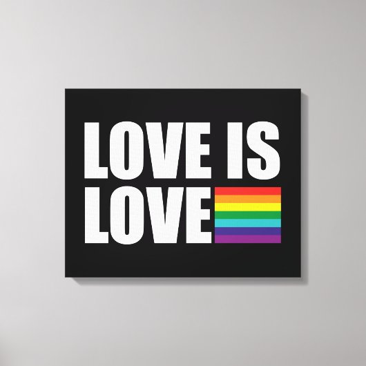 Liebe ist Liebe Leinwanddruck (Vorderseite)