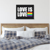 Liebe ist Liebe Leinwanddruck (Insitu (Schlafzimmer))