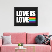 Liebe ist Liebe Leinwanddruck (Insitu (Wohnzimmer))