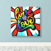 Liebe ist Liebe Leinwanddruck (Insitu (Holzboden))