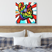 Liebe ist Liebe Leinwanddruck (Insitu (Schlafzimmer))
