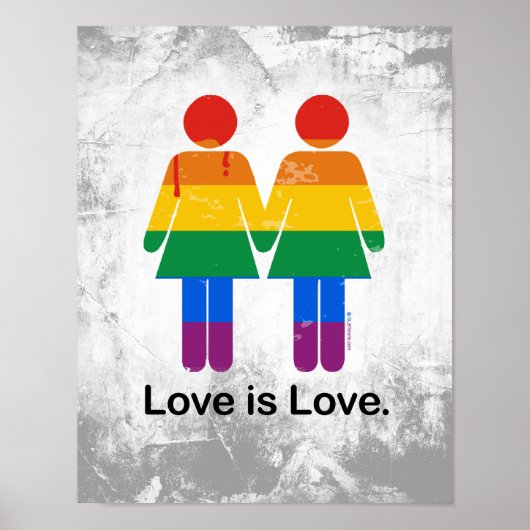 LIEBE IST LIEBE LESBIAN COUPLE POSTER (Vorne)