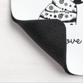 Liebe ist Liebe lesbische Papageien Mousepad (Ecke)