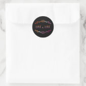 Liebe ist Liebe Lesbischer Monatsaufkleber Runder Aufkleber (Tasche)