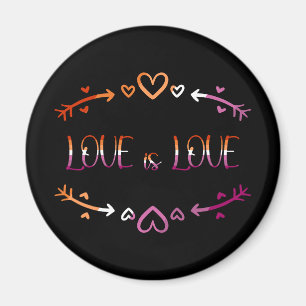 Liebe ist Liebe Lesbischer Pride Monat Magnet