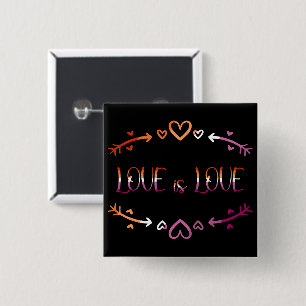 Liebe ist Liebe Lesbischer Stolz Monat Button