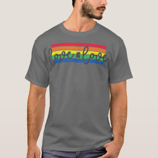 Liebe ist Liebe LGBT-Herz LGBT Lover Unterstützung T-Shirt