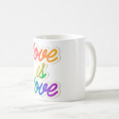 Liebe ist Liebe LGBT Kaffeetasse (VorderseiteRechts)