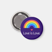 Liebe ist Liebe. LGBT+PRIDE. Que. Magnet (Vorderseite/Rückseite)