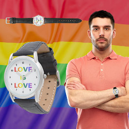 Liebe ist Liebe LGBT Prix Armbanduhr