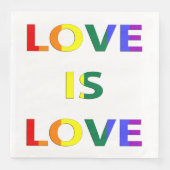 Liebe ist Liebe LGBT Prix Serviette (Vorderseite)