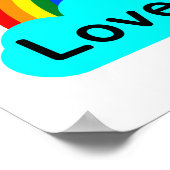Liebe ist Liebe - LGBT Rainbow Poster (Ecke)