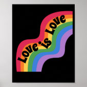 Liebe ist Liebe. LGBT+Stolz. Rainbow-Liebe. Poster (Vorne)