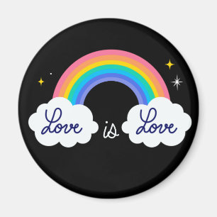 Liebe ist Liebe. LGBT+Stolz. Rainbow Magnet