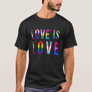 Liebe ist Liebe LGBTQ Gay Lesbian Bisexueller Quee T-Shirt