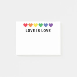 "Liebe ist Liebe" LGBTQ-Preis Post-it Klebezettel