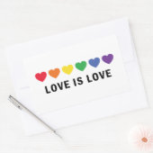 "Liebe ist Liebe" LGBTQ-Preis Rechteckiger Aufkleber (Umschlag)