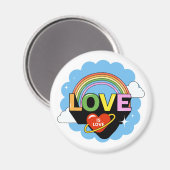 "Liebe ist Liebe" Magnet (Vorderseite/Rückseite)