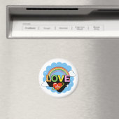 "Liebe ist Liebe" Magnet (In Situ (Geschirrspüler))