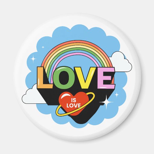 "Liebe ist Liebe" Magnet (Vorne)