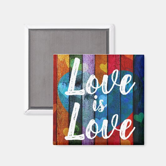 "Liebe ist Liebe" Magnet (Vorderseite/Rückseite)