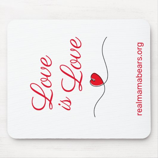 Liebe ist Liebe Maus Pad Mousepad (Vorne)