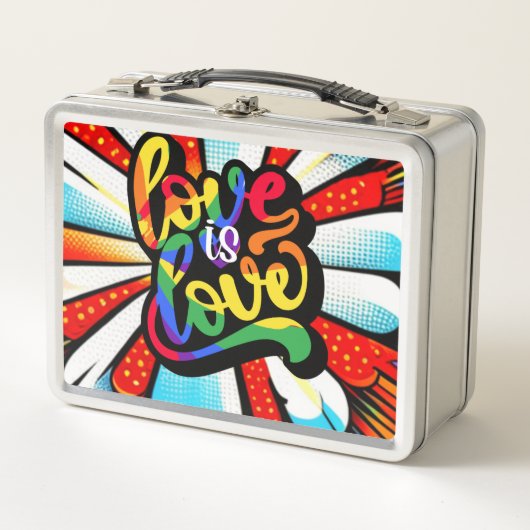 Liebe ist Liebe Metall Brotdose (Vorderseite)