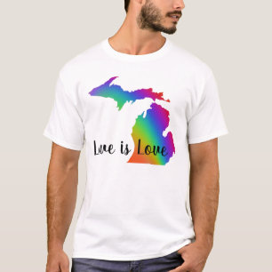Liebe ist Liebe   Michigan-Preis T-Shirt