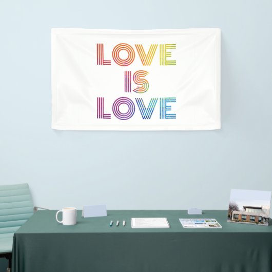 Liebe ist Liebe| Moderne Streifen Banner (Messeveranstaltung)